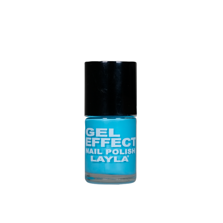 Layla Cosmetics Gel Effect Nail Polish N.15 Blue Swim - Lac de Unghii Clasic