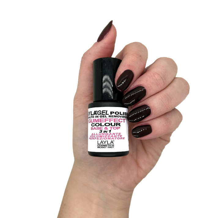 Layla Cosmetics Gumeffect Colour N.18 Mentirosa - Oja Semipermanenta Rubber