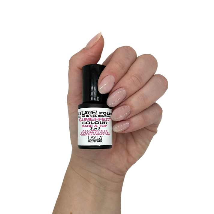 Layla Cosmetics Gumeffect Colour N.1 Milky Pink - Oja Semipermanenta Rubber