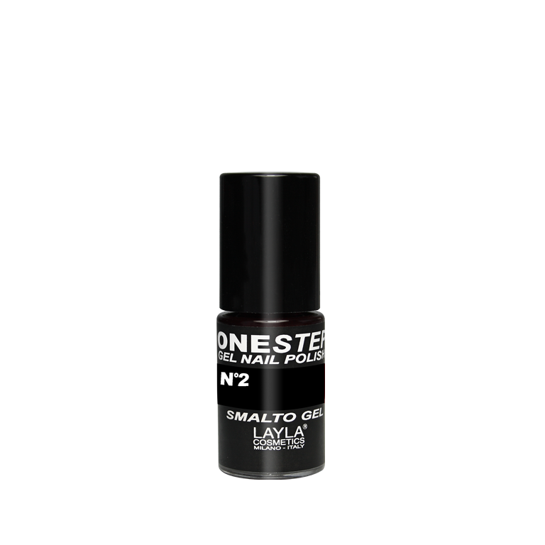 Layla Cosmetics One Step Gel Nail Polish N.2 Black - Oja Semipermanenta