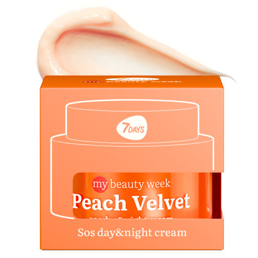 Crema de Fata 7DAYS My Beauty Week Peach Velvet SOS Zi si Noapte 50ml