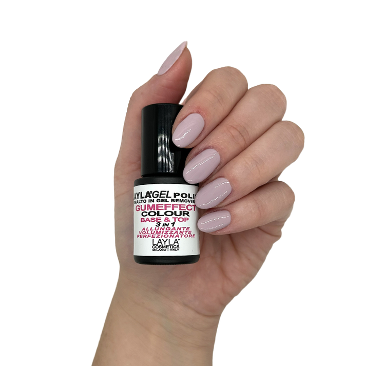 Layla Cosmetics Gumeffect Colour N.6 Glassa - Oja Semipermanenta Rubber