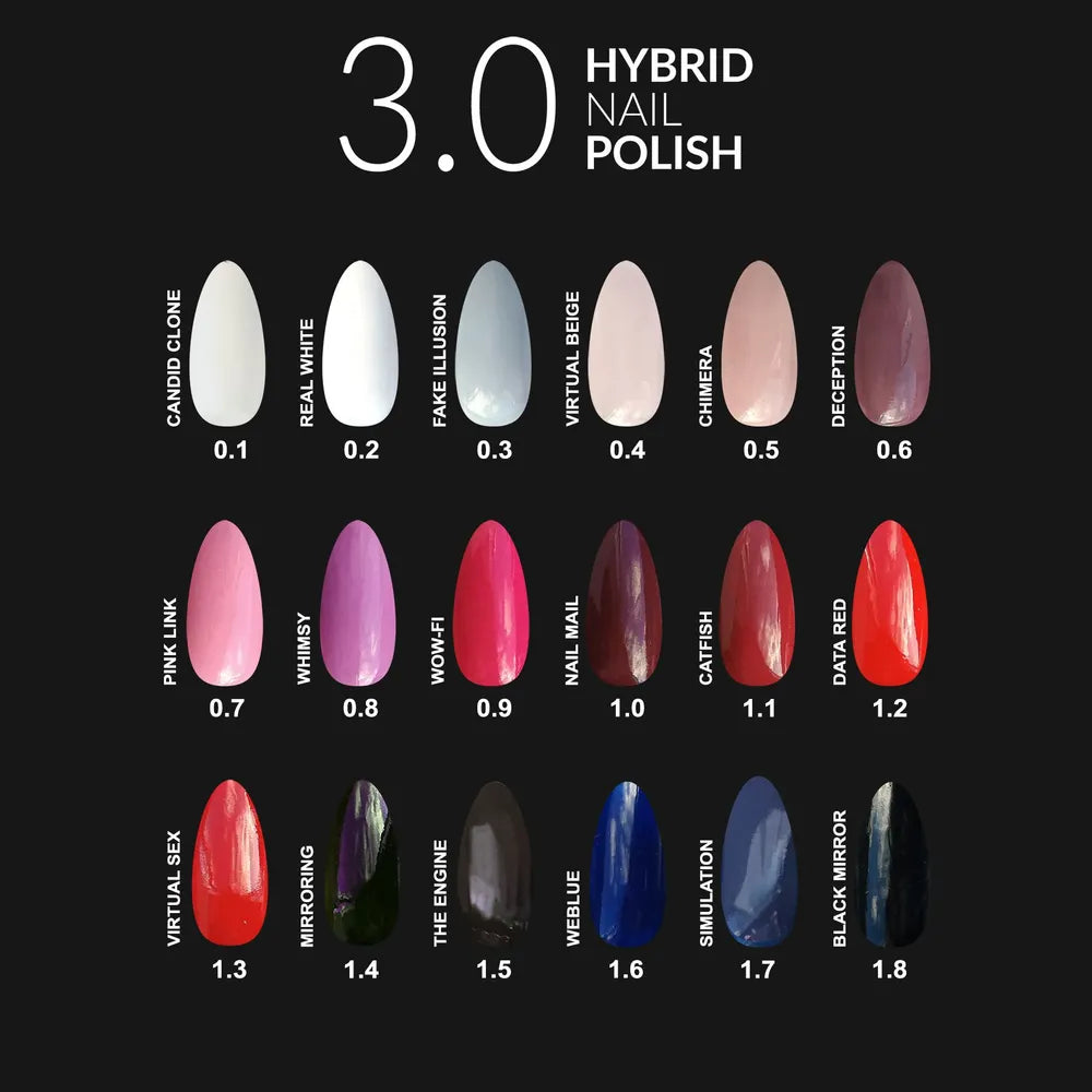 Layla Cosmetics 3.0 Hybrid Nail Polish N.1 Candid Clone - Lac de Unghii Clasic