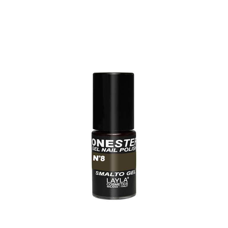 Layla Cosmetics One Step Gel Nail Polish N.8 Anthracite - Oja Semipermanenta
