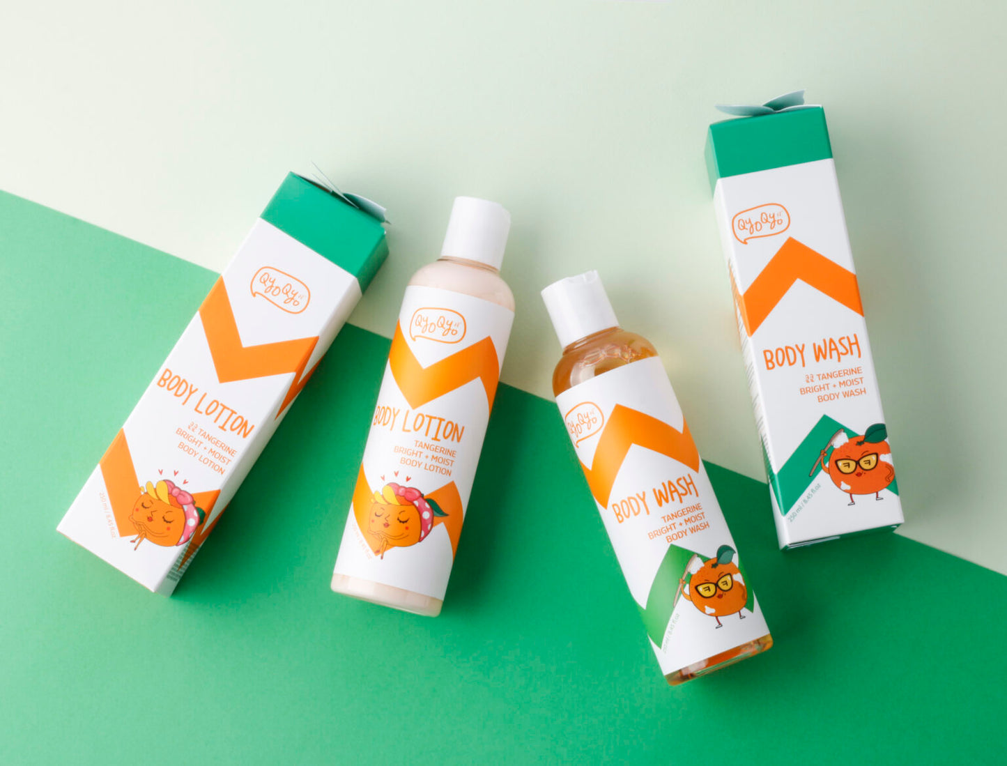QyoQyo Tangerine Bright and Moist Body Lotion 250ml - Lotiune de Corp
