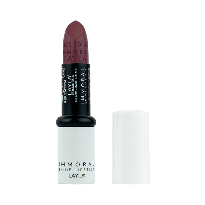 Layla Cosmetics Immoral Shine Lipstick No 9 Back Talk - Ruj Intens Hidratant
