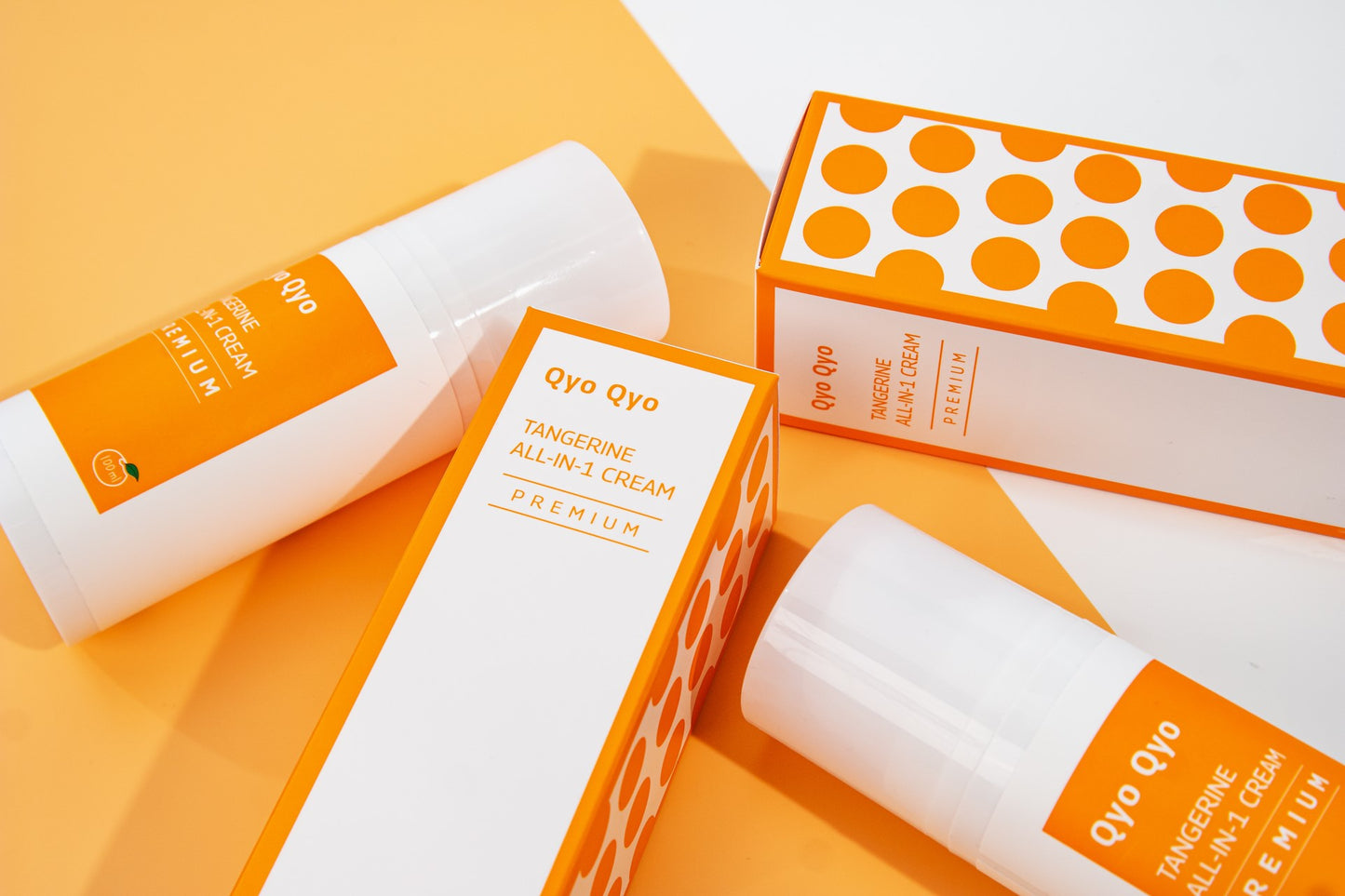 QyoQyo Tangerine All-In-One Cream Anti-Wrinkle and Whitening 100ml - Crema Antiimbatranire
