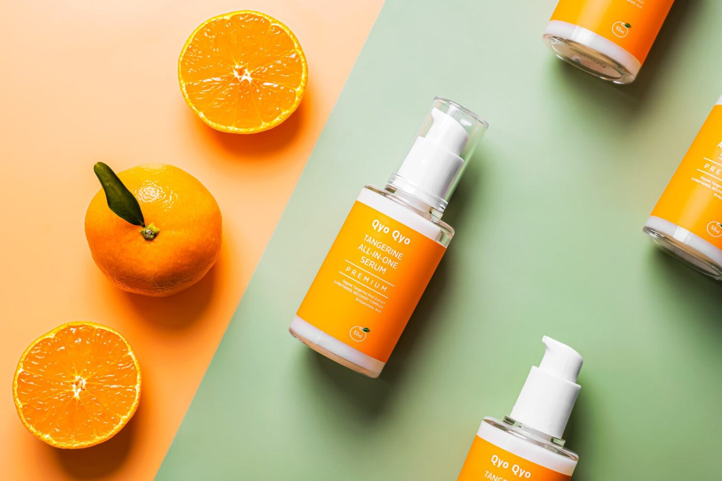 QyoQyo Tangerine All-In-One Serum Anti-Wrinkle and Whitening 50ml - Ser Antiimbatranire