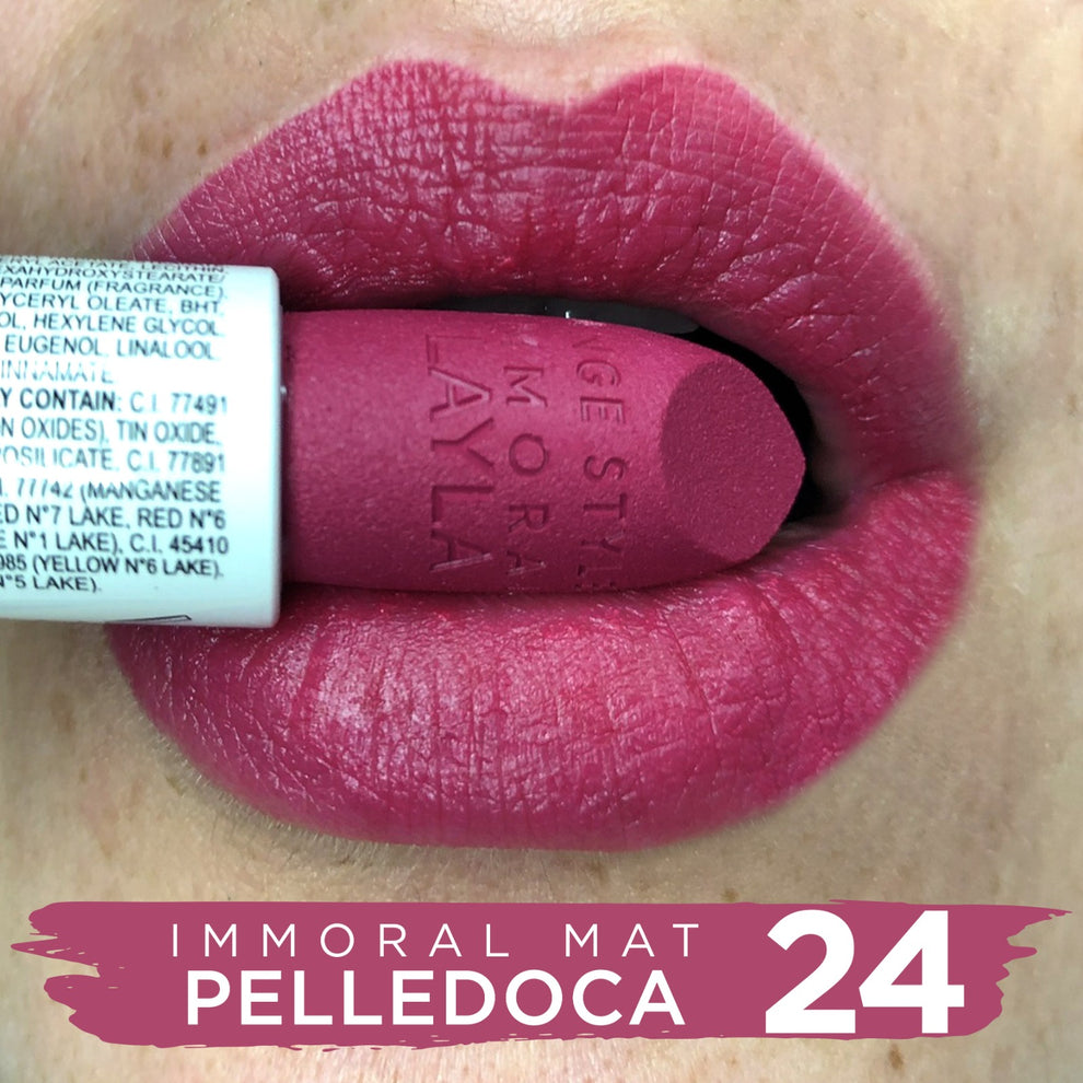Layla Cosmetics Immoral Mat Lipstick No 24 Pelledoca - Ruj Intens Mat