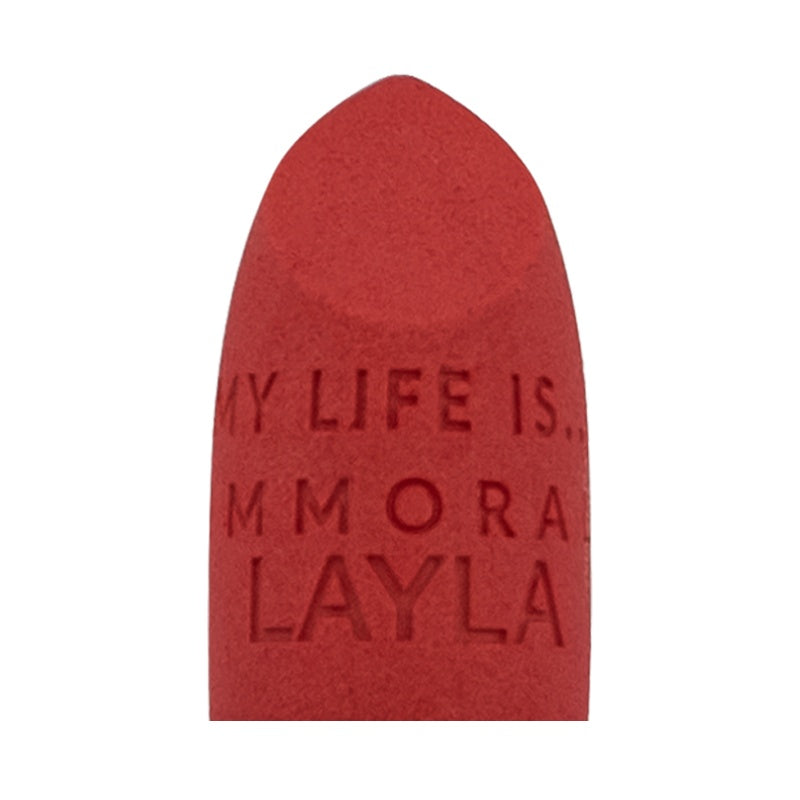 Layla Cosmetics Immoral Mat Lipstick No 13 Coral Resin - Ruj Intens Mat