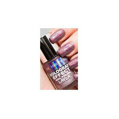 Layla Cosmetics Hologram Effect N.15 Misty Blush - Lac de Unghii Clasic cu Efect Holografic