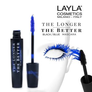 Layla Cosmetics The Longer The Better Blue Mascara - Rimel pentru Volum Albastru