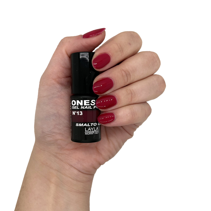 Layla Cosmetics One Step Gel Nail Polish N.13 Black Cherry - Oja Semipermanenta