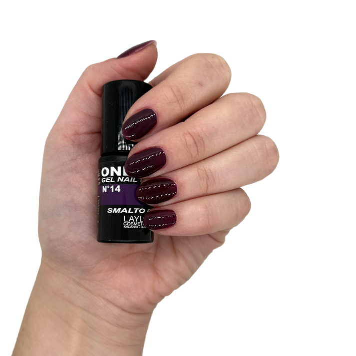 Layla Cosmetics One Step Gel Nail Polish N.14 Blackberry - Oja Semipermanenta