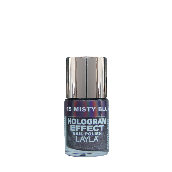 Layla Cosmetics Hologram Effect N.15 Misty Blush - Lac de Unghii Clasic cu Efect Holografic