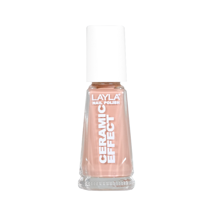 Layla Cosmetics Nail Polish Ceramic Effect N.19 Cappuccino - Lac de Unghii Clasic