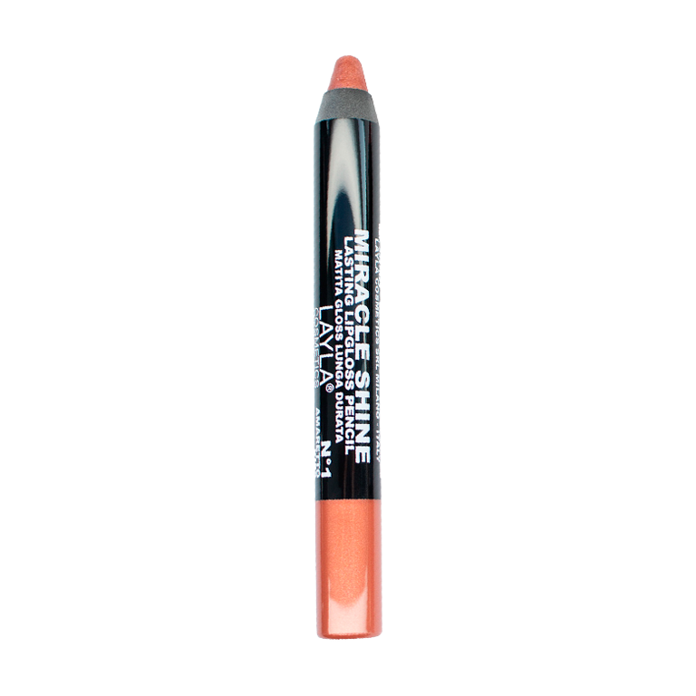 Layla Cosmetics Miracle Shine Lasting Lipgloss Pencil No 1 - Ruj Stralucitor de Lunga Durata