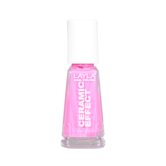 Layla Cosmetics Nail Polish Ceramic Effect N.21 Sensual Pink - Lac de Unghii Clasic