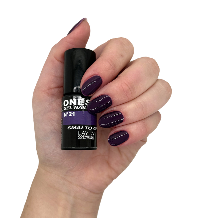 Layla Cosmetics One Step Gel Nail Polish N.21 Purple Rain - Oja Semipermanenta
