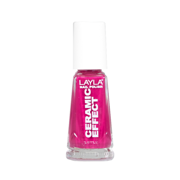 Layla Cosmetics Nail Polish Ceramic Effect N.23 Wine Desire - Lac de Unghii Clasic