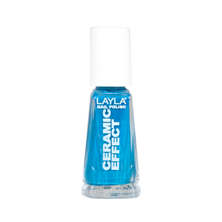 Layla Cosmetics Nail Polish Ceramic Effect N.25 Vintage Turchese - Lac de Unghii Clasic