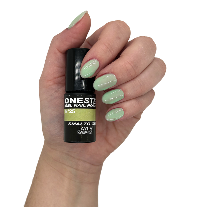 Layla Cosmetics One Step Gel Nail Polish N.25 Lime Love - Oja Semipermanenta