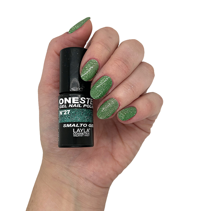 Layla Cosmetics One Step Gel Nail Polish N.27 Lux Grass - Oja Semipermanenta