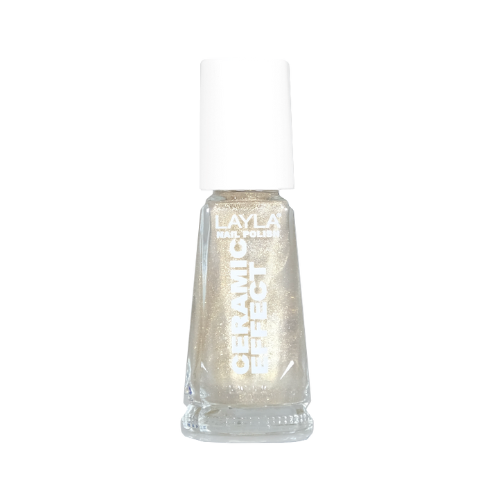 Layla Cosmetics Nail Polish Ceramic Effect N.32 Gold Shimmer - Lac de Unghii Clasic