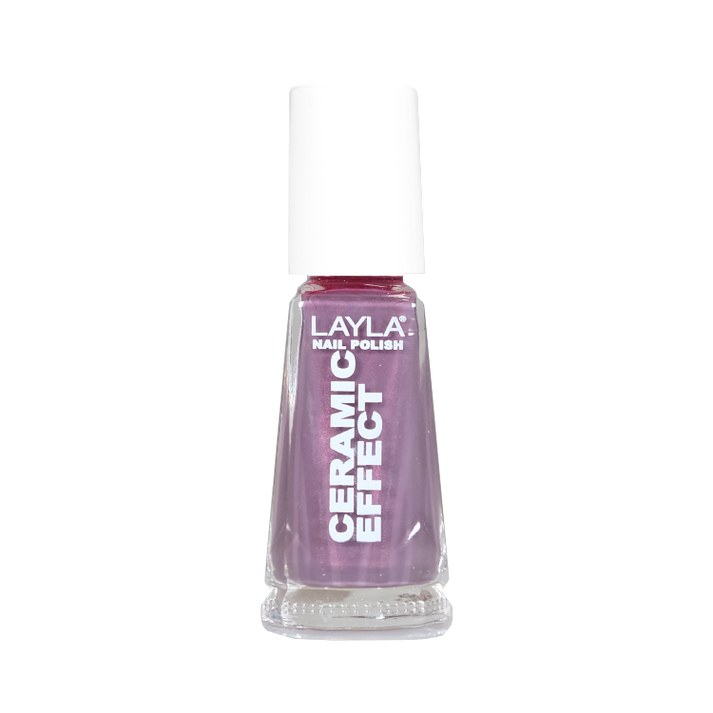 Layla Cosmetics Nail Polish Ceramic Effect N.34 Lavender Mud - Lac de Unghii Clasic
