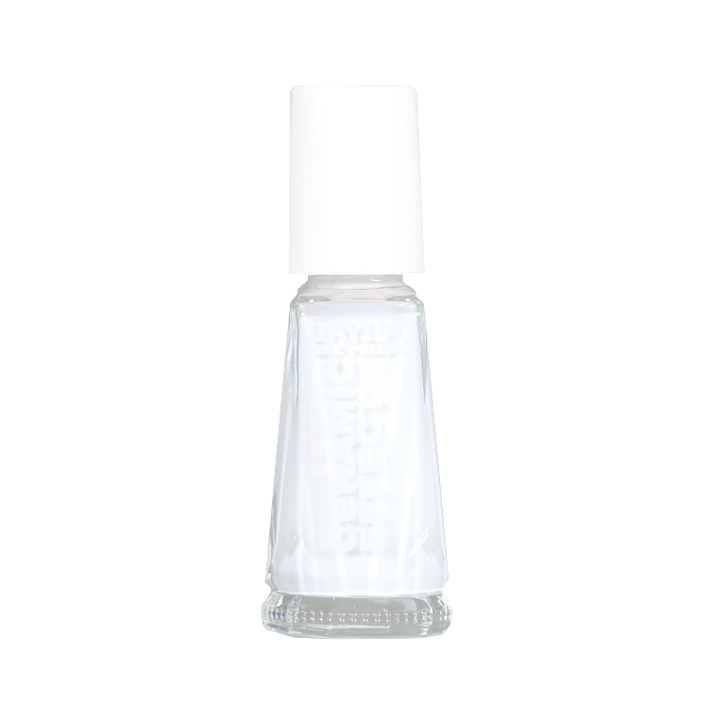 Layla Cosmetics Nail Polish Ceramic Effect N.36 Pure White - Lac de Unghii Clasic