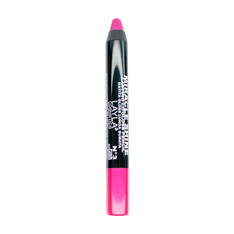 Layla Cosmetics Miracle Shine Lasting Lipgloss Pencil No 3 - Ruj Stralucitor de Lunga Durata
