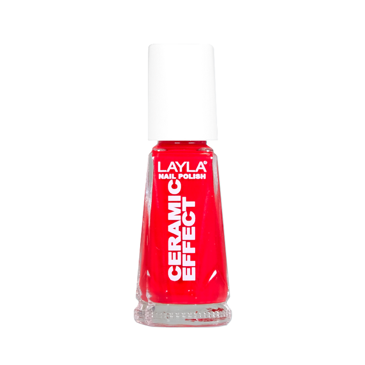 Layla Cosmetics Nail Polish Ceramic Effect N.40 Oh My Red - Lac de Unghii Clasic