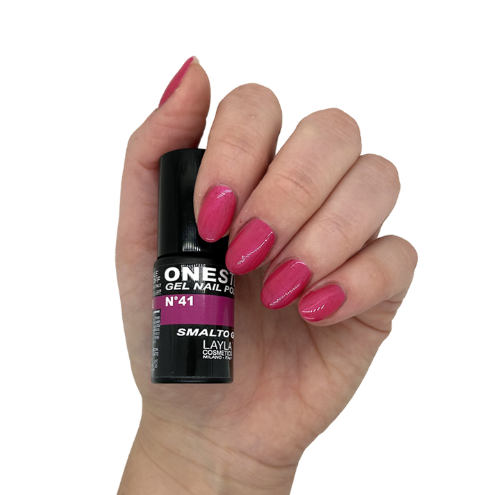 Layla Cosmetics One Step Gel Nail Polish N.41 Minnie Pink - Oja Semipermanenta