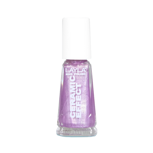 Layla Cosmetics Nail Polish Ceramic Effect N.43 Lilac Rules - Lac de Unghii Clasic