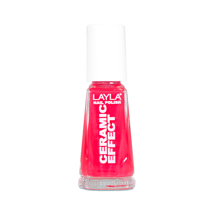Layla Cosmetics Nail Polish Ceramic Effect N.45 Coral Bay - Lac de Unghii Clasic
