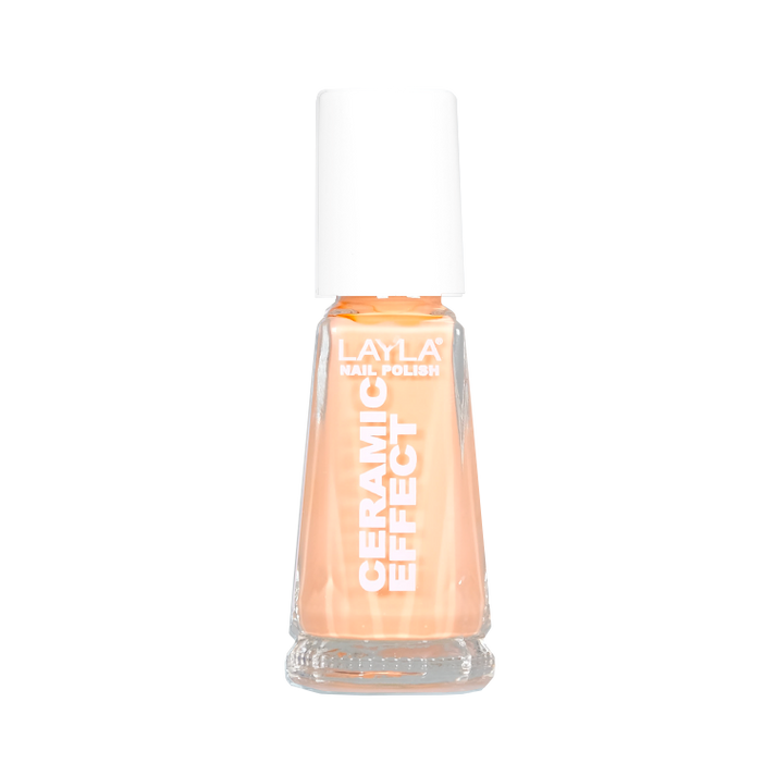 Layla Cosmetics Nail Polish Ceramic Effect N.49 Peachy - Lac de Unghii Clasic