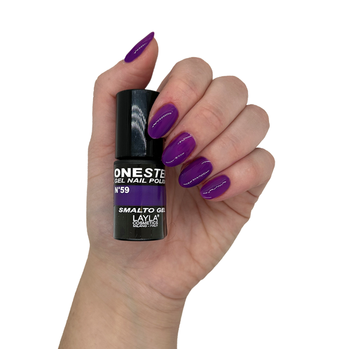 Layla Cosmetics One Step Gel Nail Polish N.59 Berry Me - Oja Semipermanenta