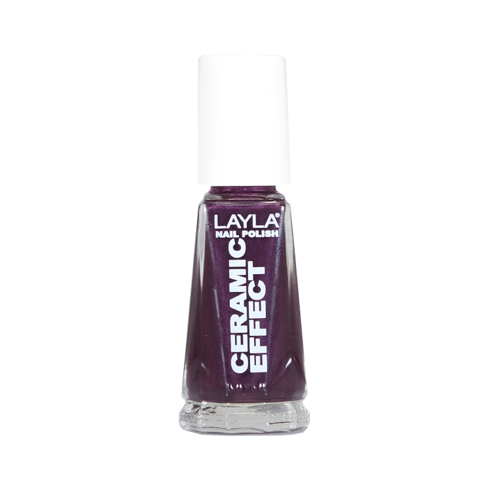 Layla Cosmetics Nail Polish Ceramic Effect N.5 Violet Storm - Lac de Unghii Clasic