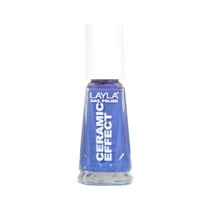 Layla Cosmetics Nail Polish Ceramic Effect N.68 Pacific Blue - Lac de Unghii Clasic