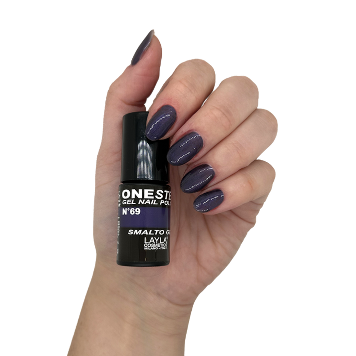 Layla Cosmetics One Step Gel Nail Polish N.69 Purple Panic - Oja Semipermanenta