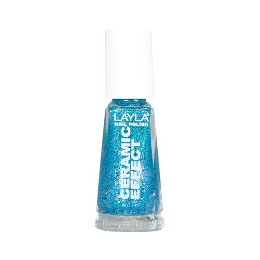 Layla Cosmetics Nail Polish Ceramic Effect N.79 Lucky Glitter - Lac de Unghii Clasic