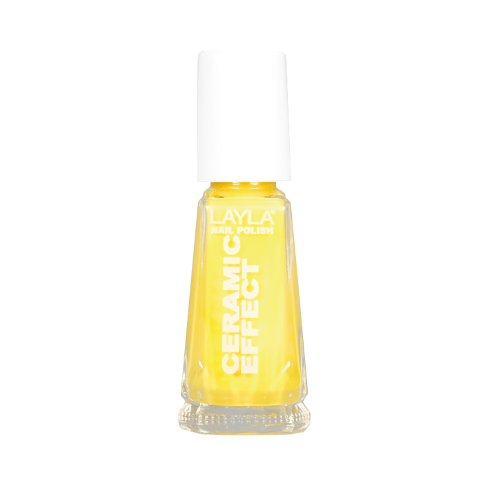 Layla Cosmetics Nail Polish Ceramic Effect N.84 Yellow Submarine - Lac de Unghii Clasic