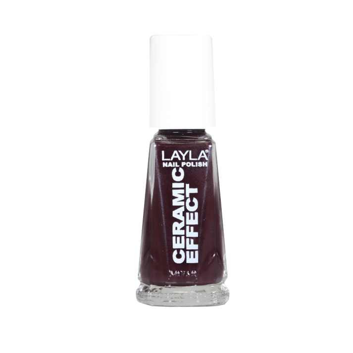 Layla Cosmetics Nail Polish Ceramic Effect N.8 Torrid Red - Lac de Unghii Clasic