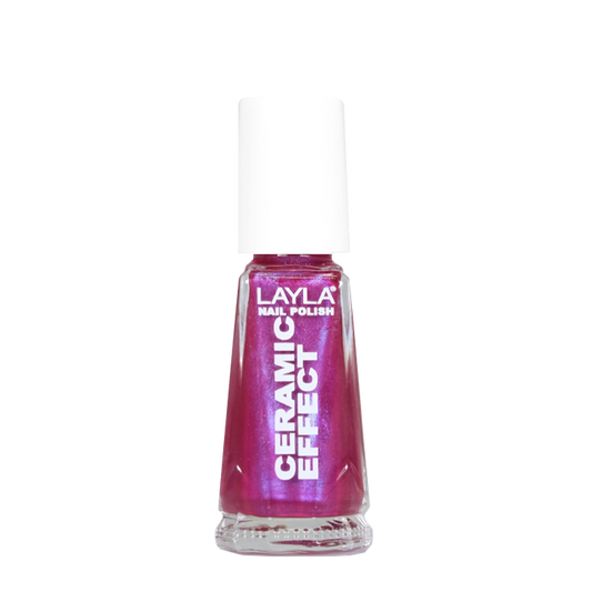 Layla Cosmetics Nail Polish Ceramic Effect N.98 Mrs Plum - Lac de Unghii Clasic