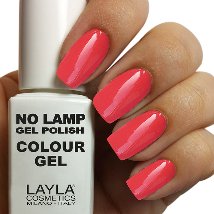 Layla Cosmetics No Lamp Gel Polish Colour N.16 Rich Coral - Oja Semipermanenta Hibrida