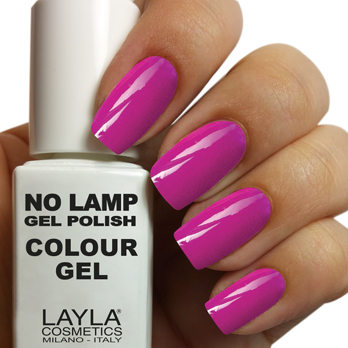 Layla Cosmetics No Lamp Gel Polish Colour N.23 Fluo Purply - Oja Semipermanenta Hibrida