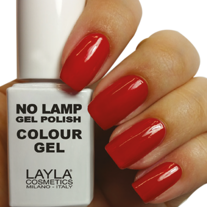 Layla Cosmetics No Lamp Gel Polish Colour N.8 Red Vegas - Oja Semipermanenta Hibrida