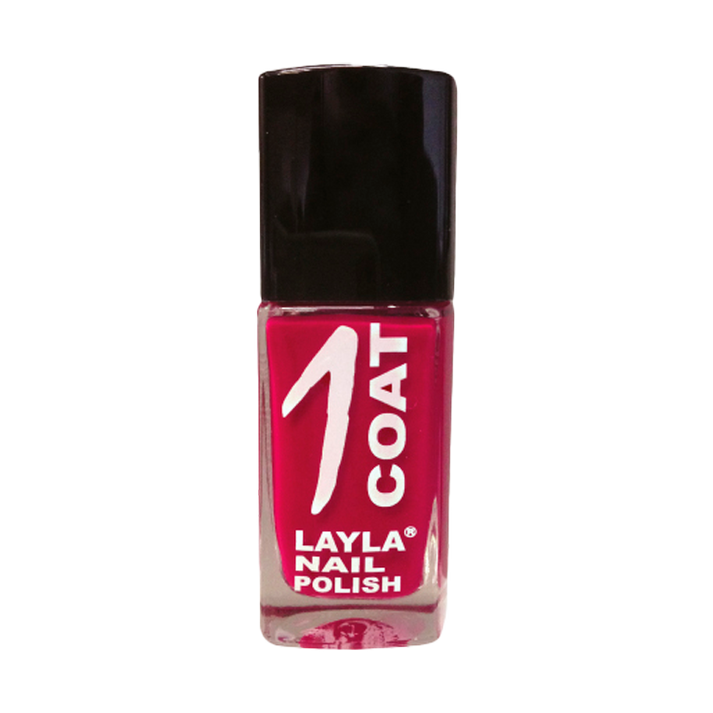 Layla Cosmetics One Coat Nail Polish N.10 Magenta - Lac de Unghii Clasic