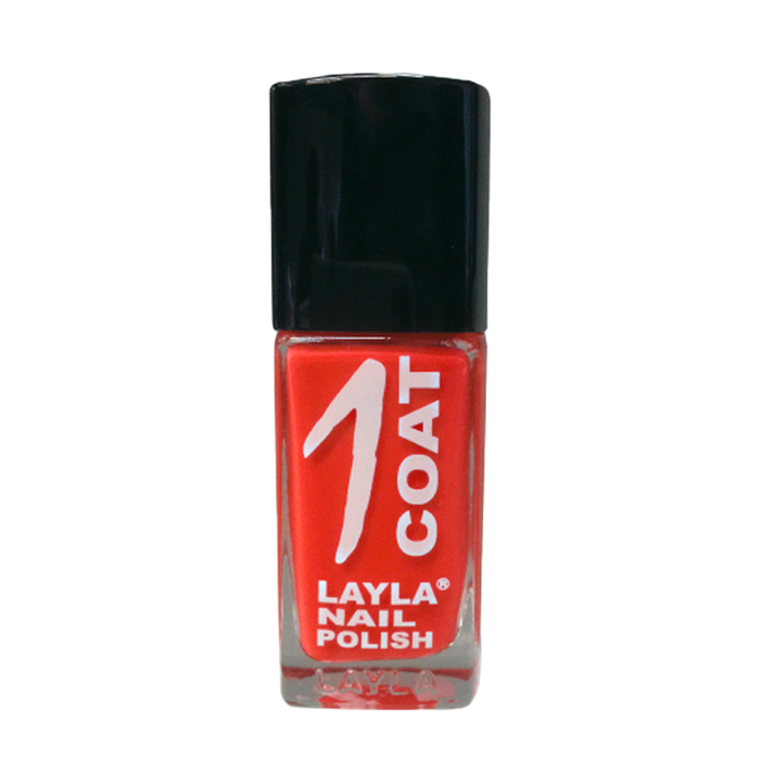 Layla Cosmetics One Coat Nail Polish N.5 Orange Chic - Lac de Unghii Clasic