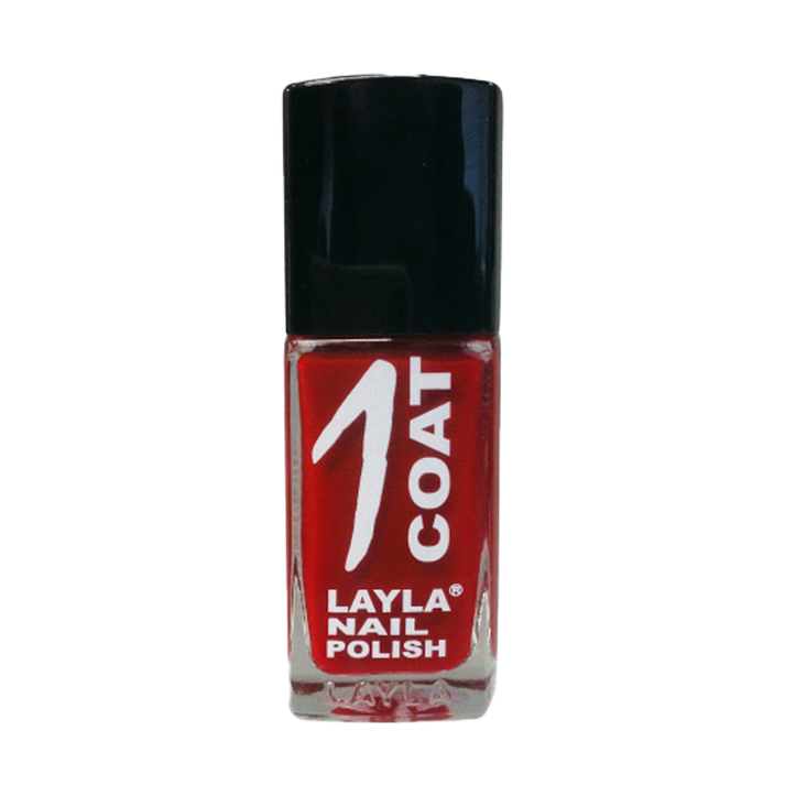 Layla Cosmetics One Coat Nail Polish N.7 Miss Red - Lac de Unghii Clasic